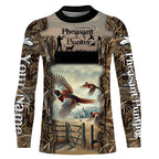 Pheasant Hunting Camo Customize Name 3D All Over Printed Shirts Personalized gift For Hunting Lovers
