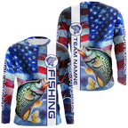 Custom Crappie Fishing Long Sleeve Fishing Shirts, Personalized Crappie Fishing Team Jerseys NQS