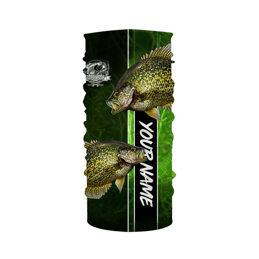 Crappie fishing green shirt Custom name UV Long Sleeve Fishing Shirts, fishing gifts