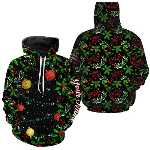 Christmas Tree Pattern Golf Hoodies custom Christmas golf clothes