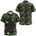 Christmas Tree Pattern golf polo shirts custom Christmas golf clothes