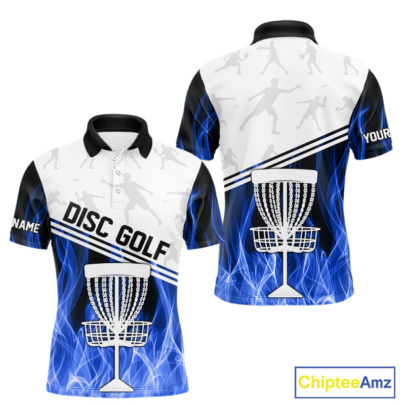 Blue Flame Disc Golf Hoodies, Polos, T-shirts custom disc golf jersey, personalized disc golf outfits
