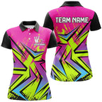 Colorful Bowling Polo, Quarter Zip Shirts Custom Bowling Team Jersey, Gift For Bowlers
