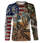 American Deer hunting camouflage shirt Customize Name 3D All Over Printed Shirts