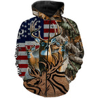 American Deer hunting camouflage shirt Customize Name 3D All Over Printed Shirts