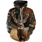 Deer Hunting Camo Customize Name 3D All Over Printed Shirts Personalized gift For Adult And