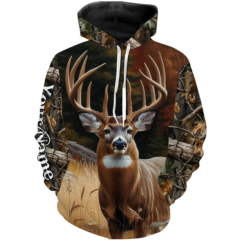 Deer Hunting Camo Customize Name 3D All Over Printed Shirts Personalized gift For Adult And