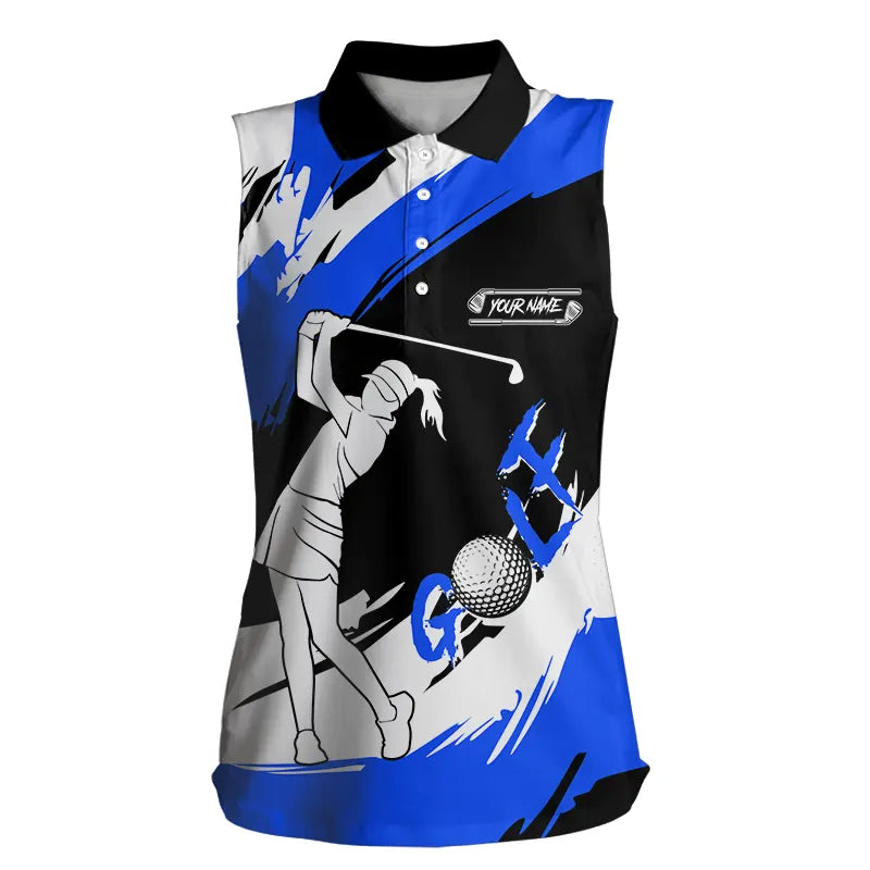Sleeveless Polo Shirt custom golf shirts, gifts for golf lovers