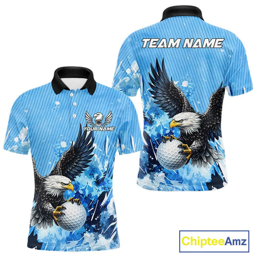 Blue Eagle 's Golf Polo Shirts Custom Team Golf Outfit, Gift For Golf Lovers