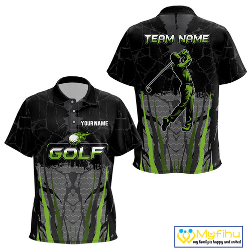 Black Camo golf polo shirts custom golf attire, golfing gifts