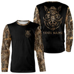 Wild Boar Hunting Camouflage all over print shirts personalized hunting gifts