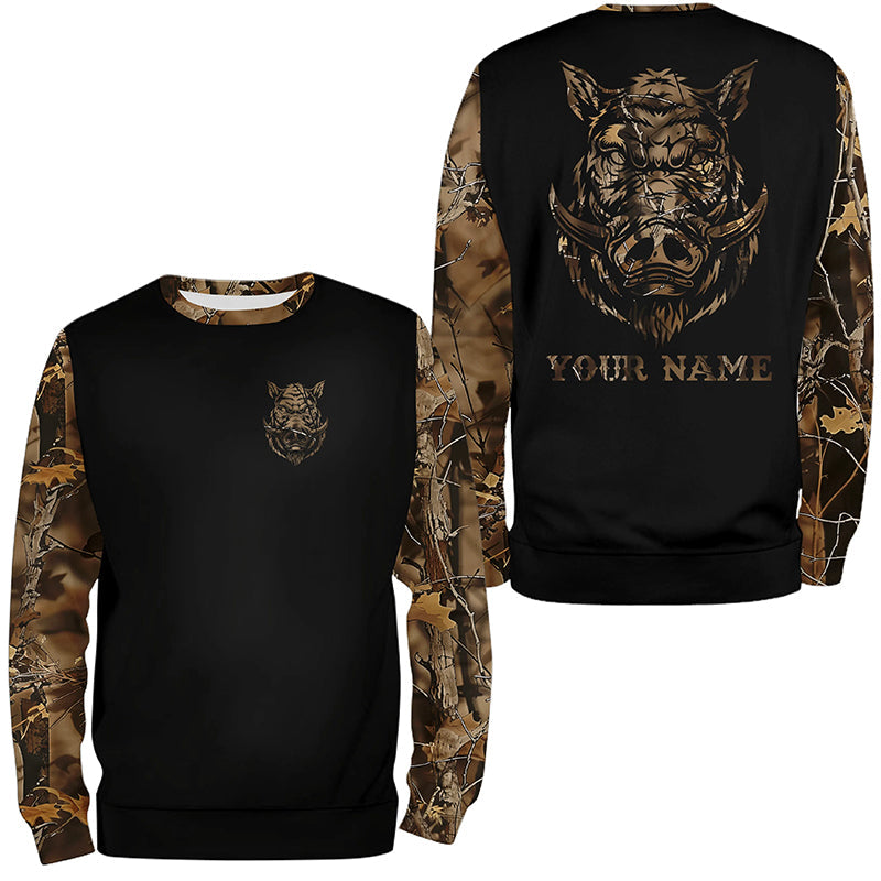 Wild Boar Hunting Camouflage all over print shirts personalized hunting gifts
