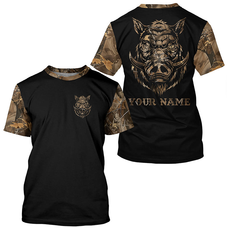 Wild Boar Hunting Camouflage all over print shirts personalized hunting gifts