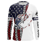 Fishing Flag US Bass Fish 4th of July Shirts Patriotic gift for Fisherman, Personalized gift for Dad Christmas, Birthday