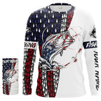 Fishing Flag US Bass Fish 4th of July Shirts Patriotic gift for Fisherman, Personalized gift for Dad Christmas, Birthday