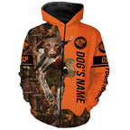 Pheasant Hunting with Dogs GSP Customize Name Shirts, German shorthaired pointer hunting dog shirt