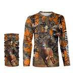 Deer Bow Hunting Orange camouflage Custom Name Shirts, Personalized Deer Hunting Clothes