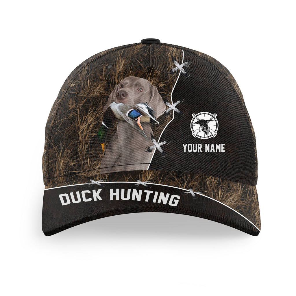 Duck Hunting Hat Waterfowl Camo with many Duck Hunting Dogs to choose from, Personalized Duck Hunting Hat