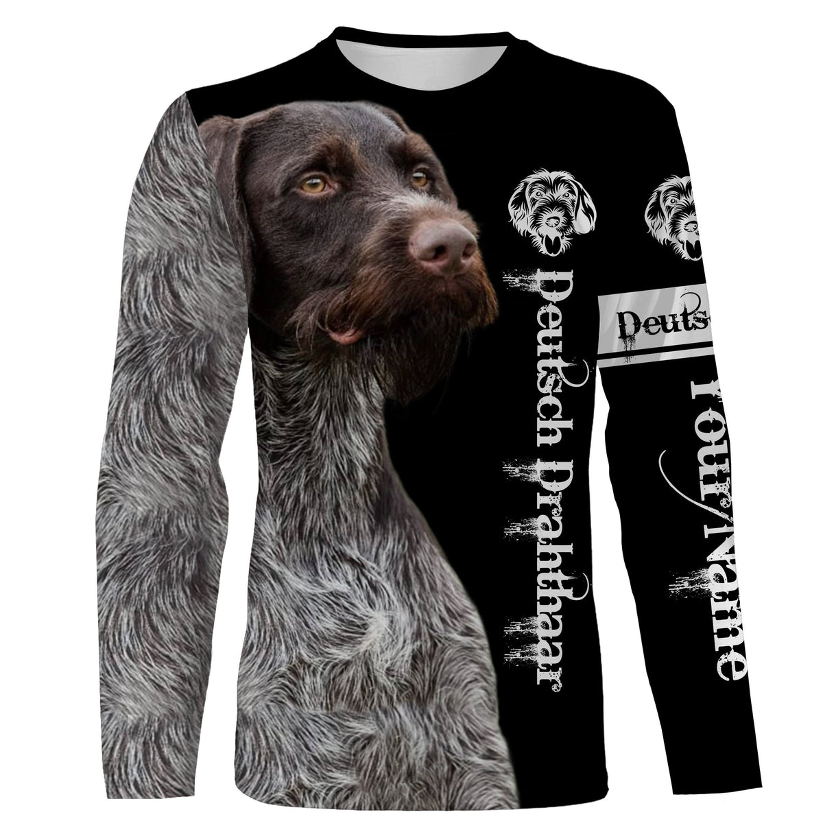 Deutsch Drahthaar Custom Name 3D All Over Printed Shirts, Hoodie, T-shirt Drahthaar Dog Gifts for Dog Lovers