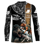 Wild Boar Hunting with Dogs Camo Custom Name Shirts, Boar hunting shirt, Gift for hunter