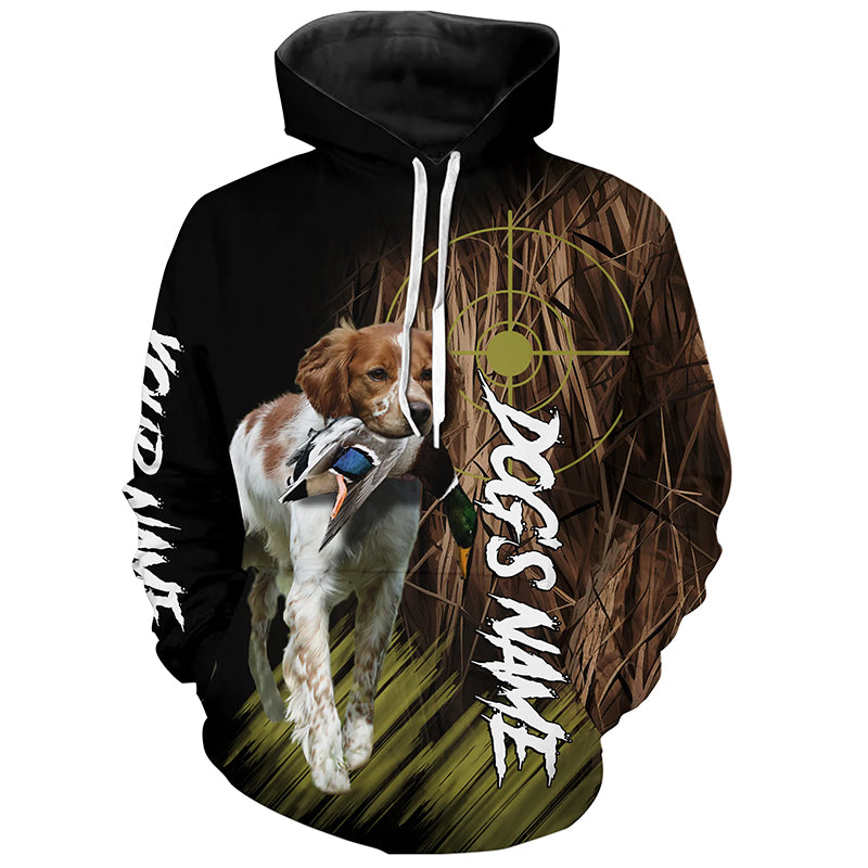 Brittany Custom Name Hunting Dog Shirts for Hunter, Gifts for Hunters