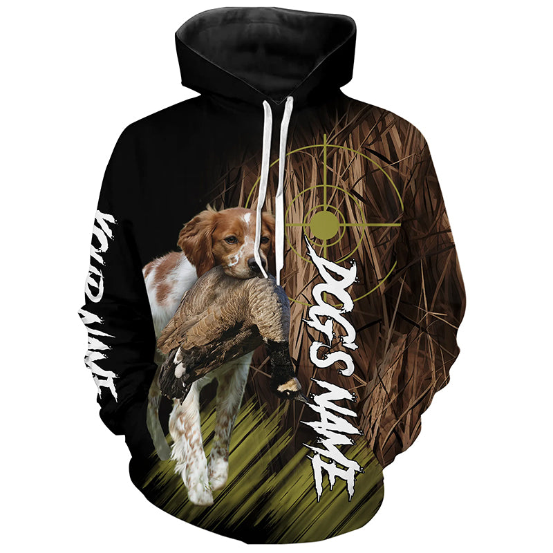 Brittany Custom Name Hunting Dog Shirts for Hunter, Gifts for Hunters