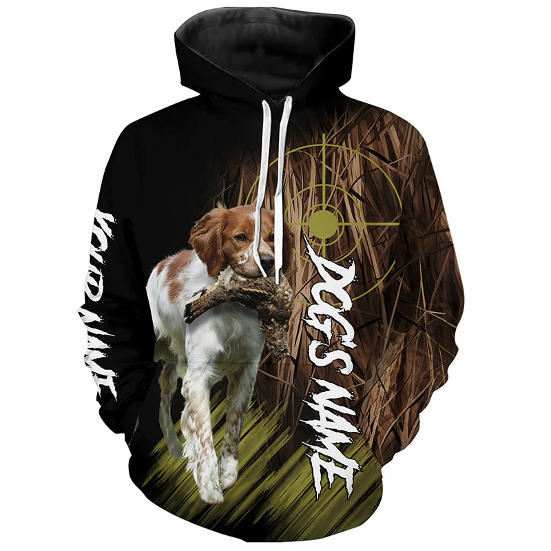 Brittany Custom Name Hunting Dog Shirts for Hunter, Gifts for Hunters