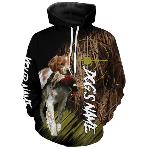 Brittany Custom Name Hunting Dog Shirts for Hunter, Gifts for Hunters