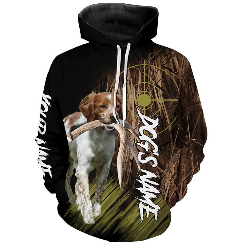Brittany Custom Name Hunting Dog Shirts for Hunter, Gifts for Hunters