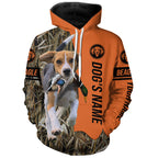 Beagle Hunting dog customized Name all over printed Shirt, Beagle hunting Gift for hunters