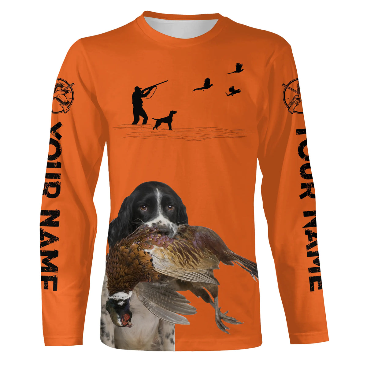English Springer Spaniel Pheasant Hunting clothes, best personalized Upland hunting clothes