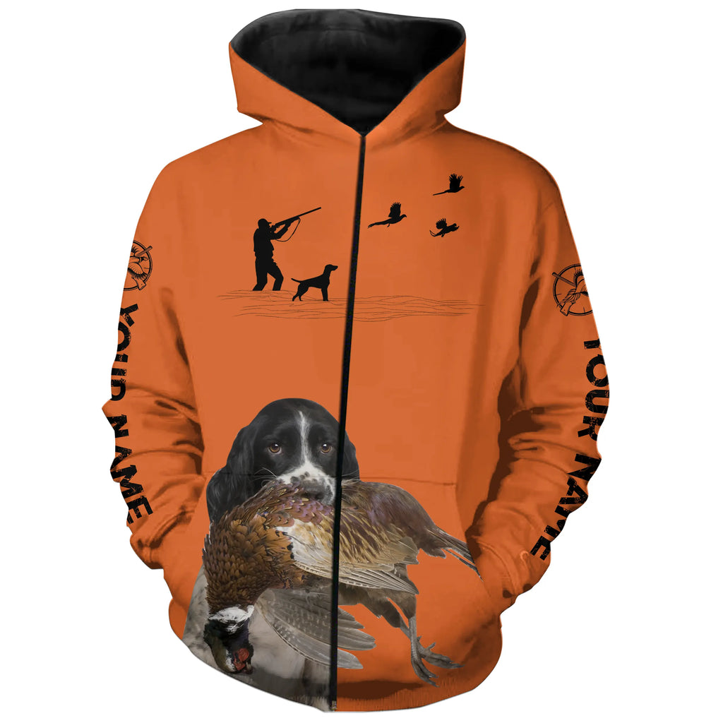 English Springer Spaniel Pheasant Hunting clothes, best personalized Upland hunting clothes