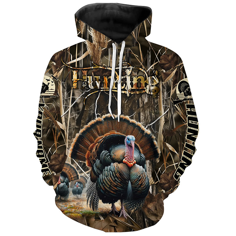 Personalized Turkey Hunting Clothes, Wild Turkey Hunting Camo Shirts