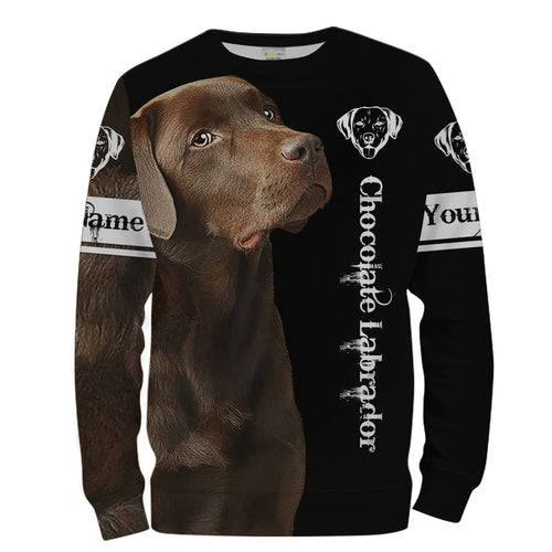 Chocolate Lab 3D All Over Printed Shirts, Hoodie, T-shirt Labrador Retriver Dog Gifts for Lab Lovers