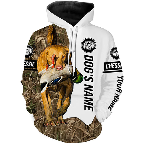 Duck Hunting Dog Chessie Chesapeake Bay Retriever Customize Name Camo Full Printing Shirts