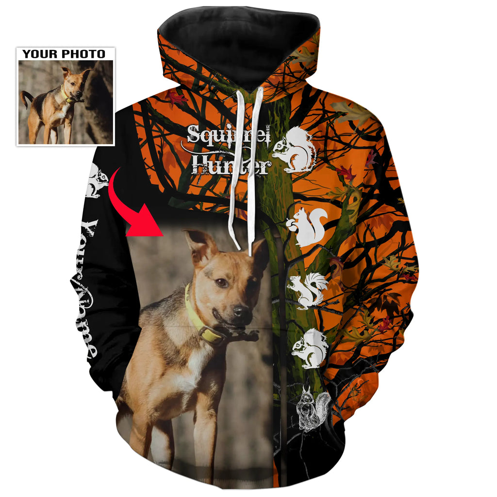 Best Squirrel Hunting Dogs Customized name and photo 3D All over print Shirts, Squirrel hunting gifts