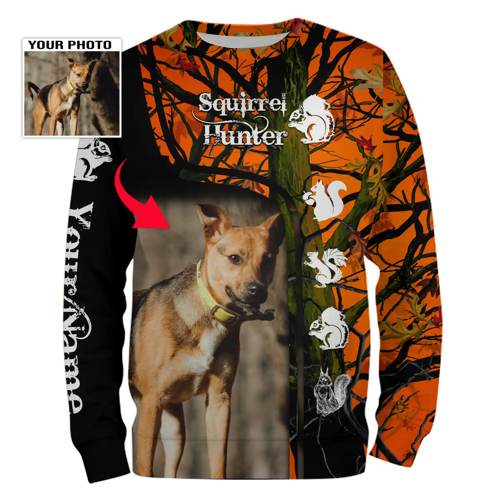 Best Squirrel Hunting Dogs Customized name and photo 3D All over print Shirts, Squirrel hunting gifts