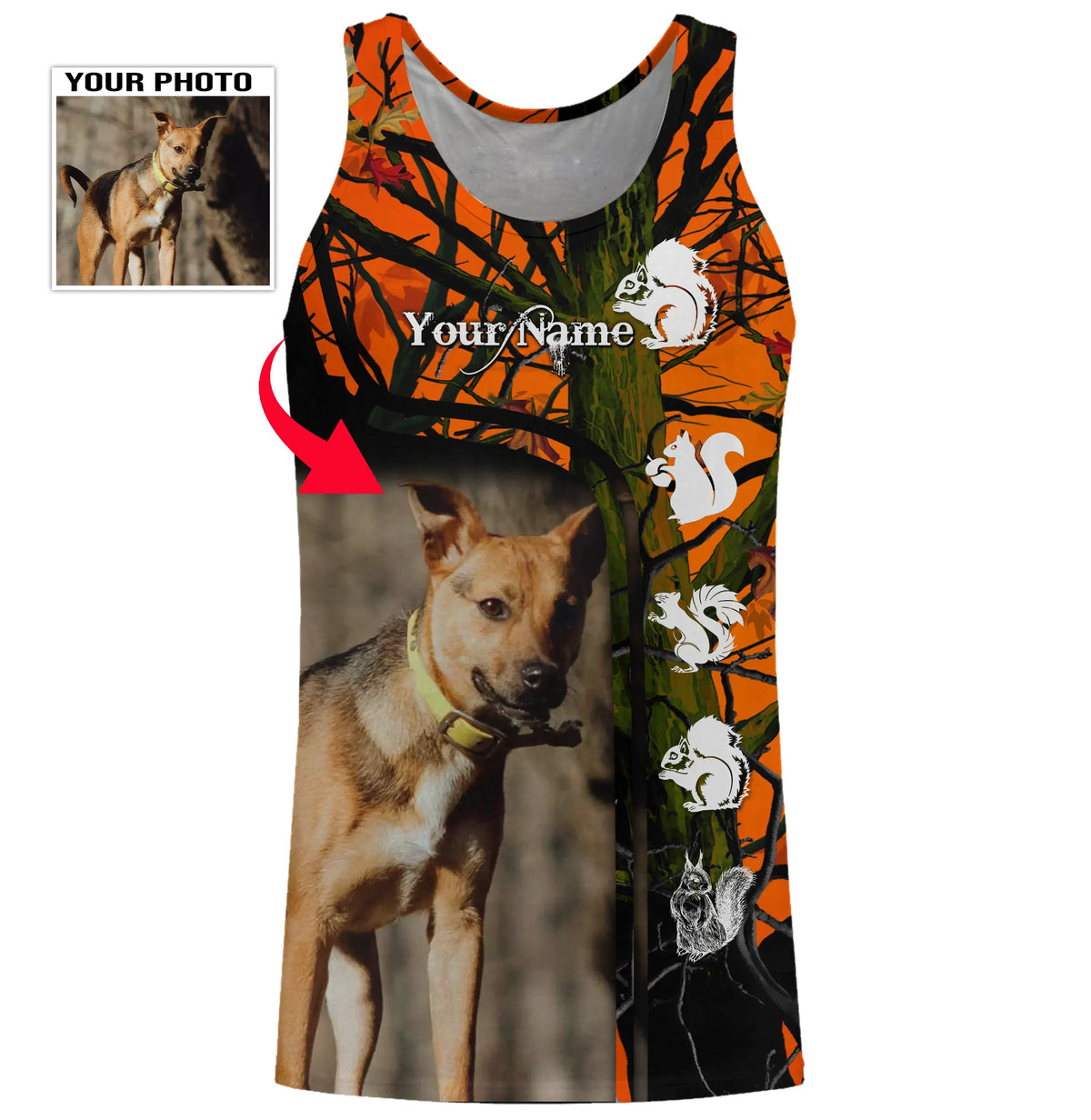 Best Squirrel Hunting Dogs Customized name and photo 3D All over print Shirts, Squirrel hunting gifts
