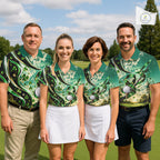 St Patricks Day Golf Polo Shirt Custom Shamrock Lucky Clover Team Tournament Jersey