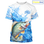 Crappie Fishing Shirts Short Sleeve, Ice Fishing Long Sleeve Shirt, Crappie Fishing Apparel