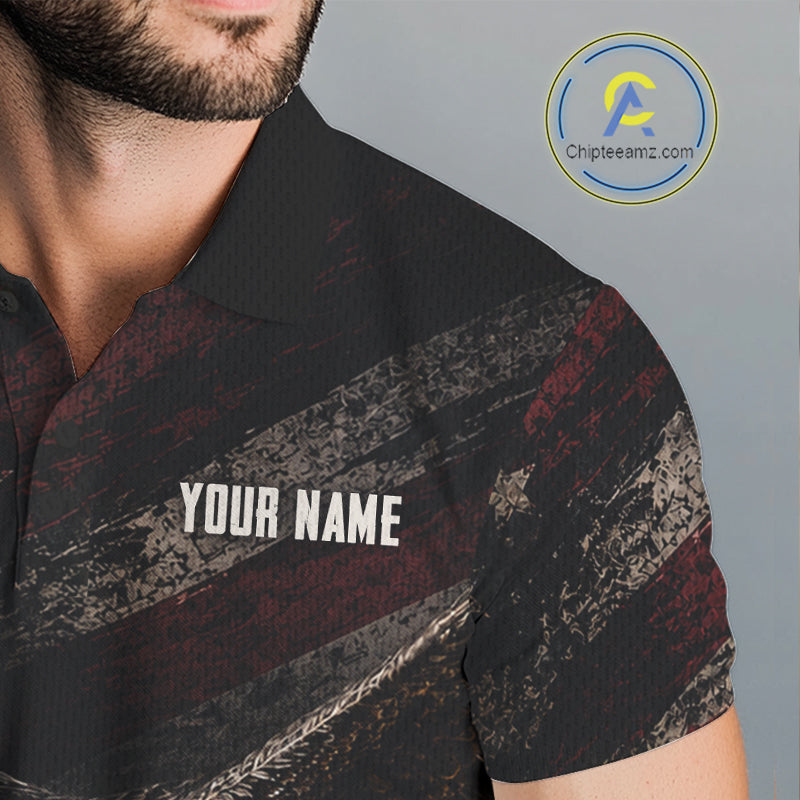 Eagle Golf Polo Shirt Personalized Golf Shirt American Eagle Custom Name Team Golf Outfit