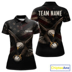 Eagle Golf Polo Shirt Personalized Golf Shirt American Eagle Custom Name Team Golf Outfit