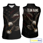 Eagle Golf Polo Shirt Personalized Sleeves Golf Shirt American Eagle Custom Name Team Golf Outfit