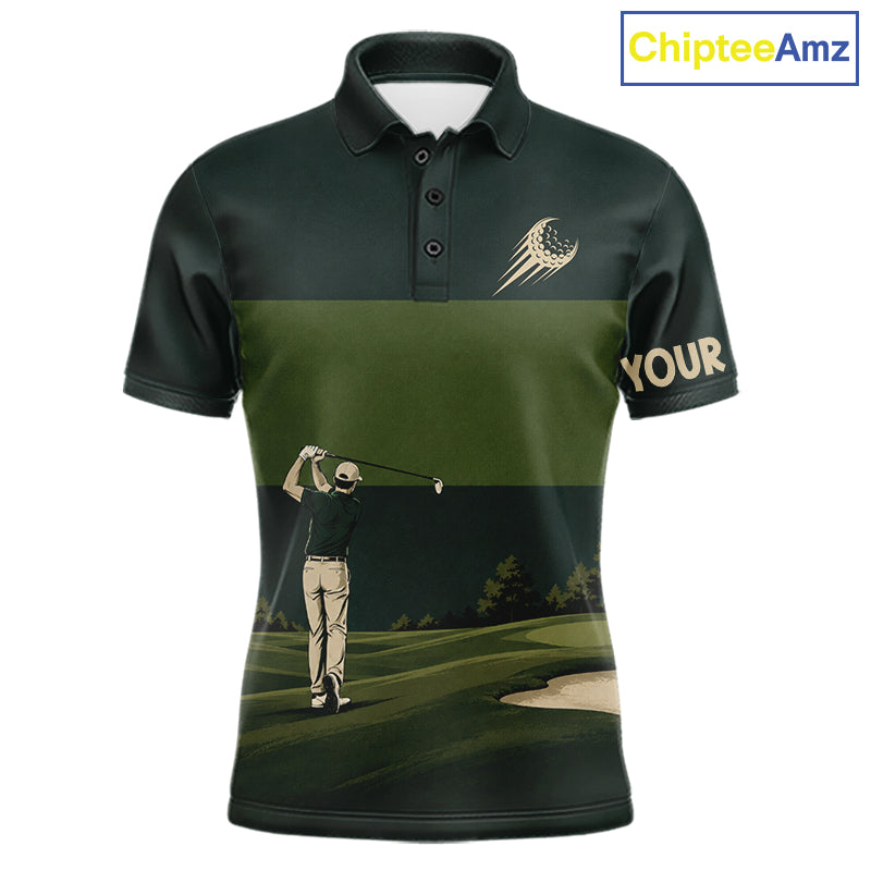 Golf Course Golfer Golf Top, Personalized Custom Golf Polo Shirt, Team Golf Shirt, Golf Gift