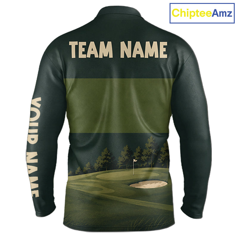 Golf Course Golfer Golf Top, Personalized Custom Golf Polo Shirt, Team Golf Shirt, Golf Gift