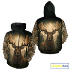 Best 's 3D Moose Hunting Shirt Forest Camouflage Apparel Gift For Hunter