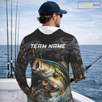 Hooded Largemouth Bass Fishing Jerseys, Custom Bass Performance Fishing Apparel