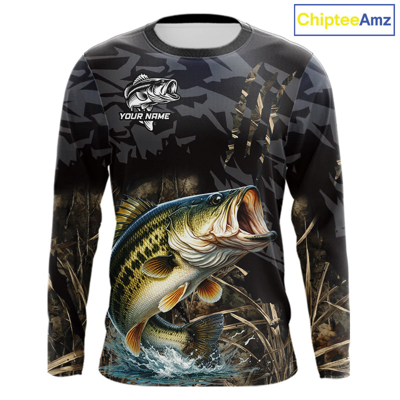 Largemouth Bass Fishing Jerseys, Custom Bass Performance Fishing Apparel