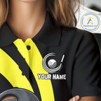 Funny Turkey Golfer Polo, Custom Name Team Golf Shirt, Golf Top