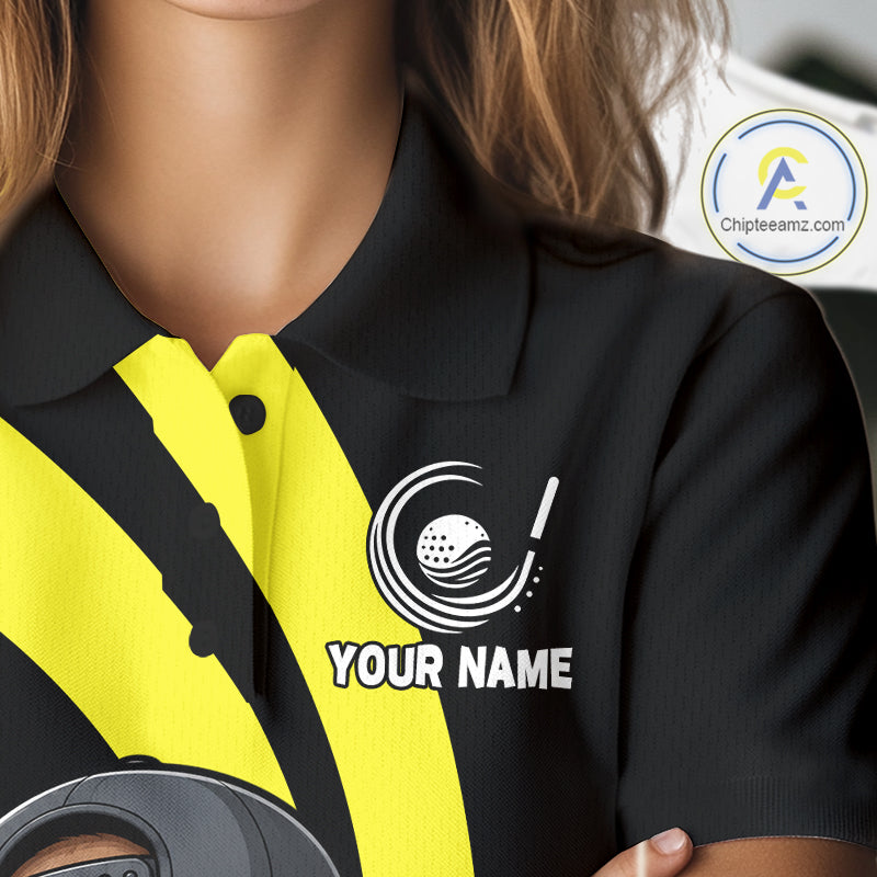 Funny Turkey Golfer Polo, Custom Name Team Golf Shirt, Golf Top